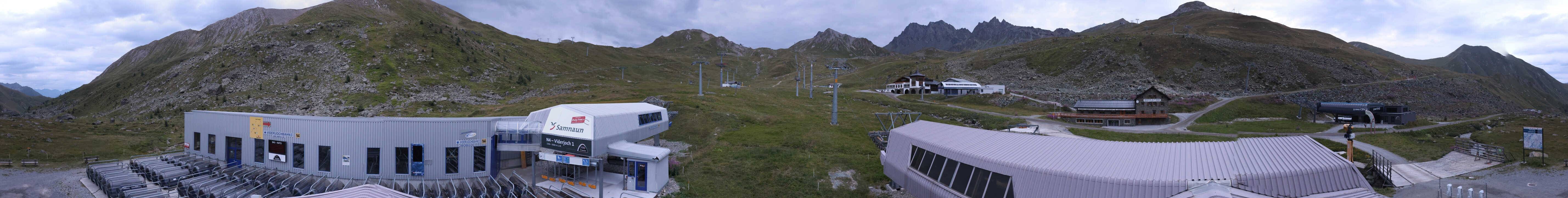 Archiv Foto Webcam Samnaun: Blick von der Alp Trida zum Viderjoch