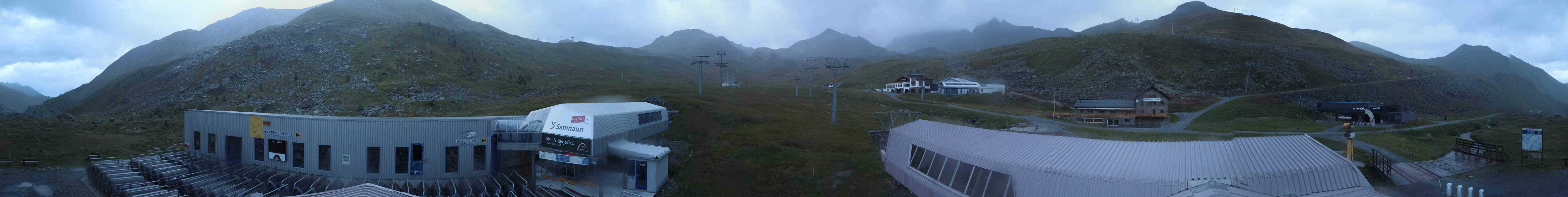 Archiv Foto Webcam Samnaun: Blick von der Alp Trida zum Viderjoch