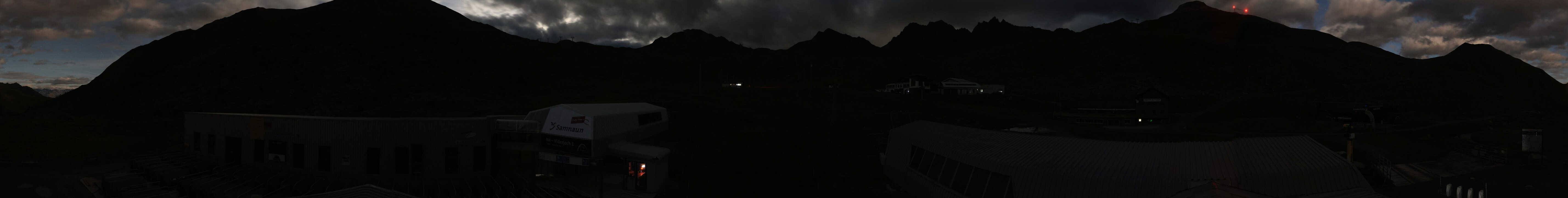 Archived image Webcam Samnaun: View from Alp Trida to Viderjoch