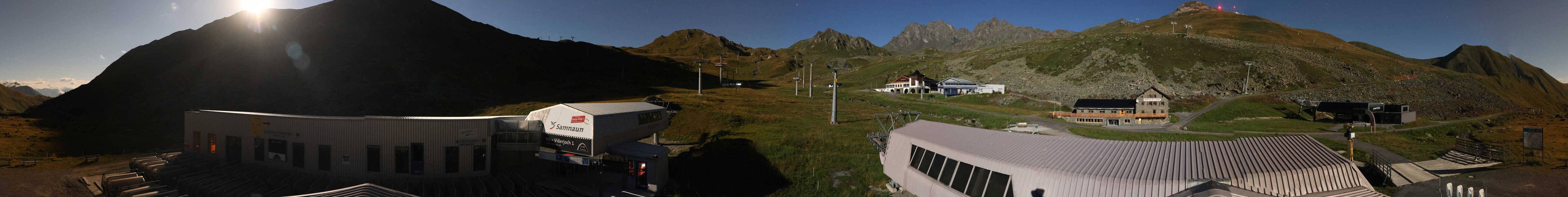 Archiv Foto Webcam Samnaun: Blick von der Alp Trida zum Viderjoch