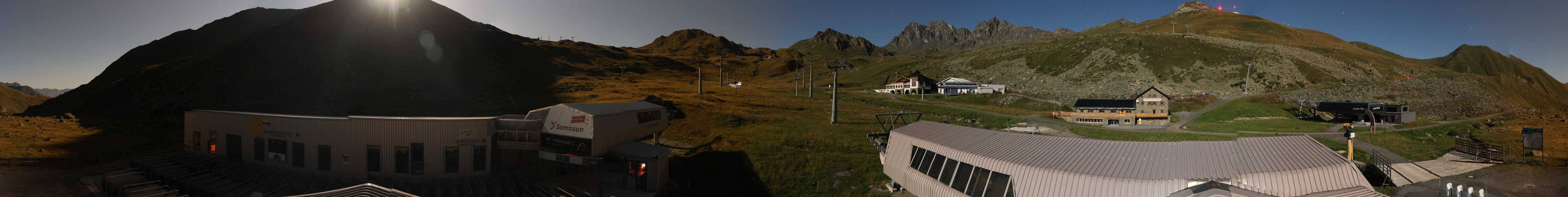 Archiv Foto Webcam Samnaun: Blick von der Alp Trida zum Viderjoch