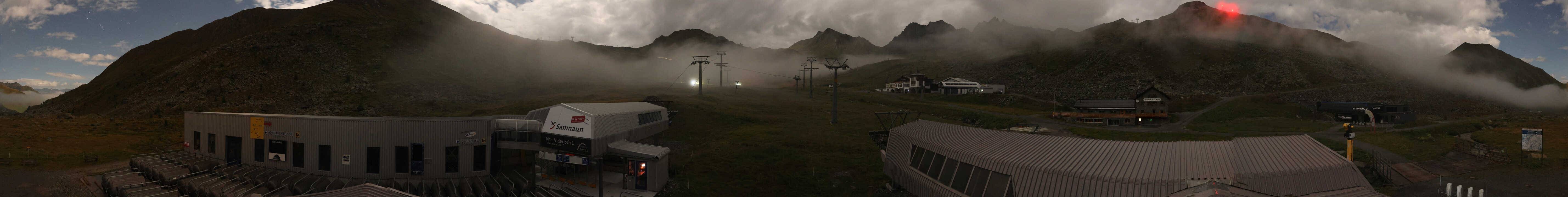 Archiv Foto Webcam Samnaun: Blick von der Alp Trida zum Viderjoch