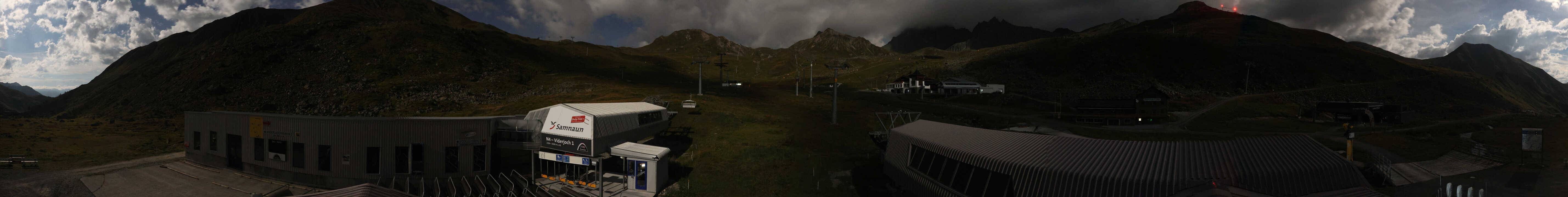 Archiv Foto Webcam Samnaun: Blick von der Alp Trida zum Viderjoch