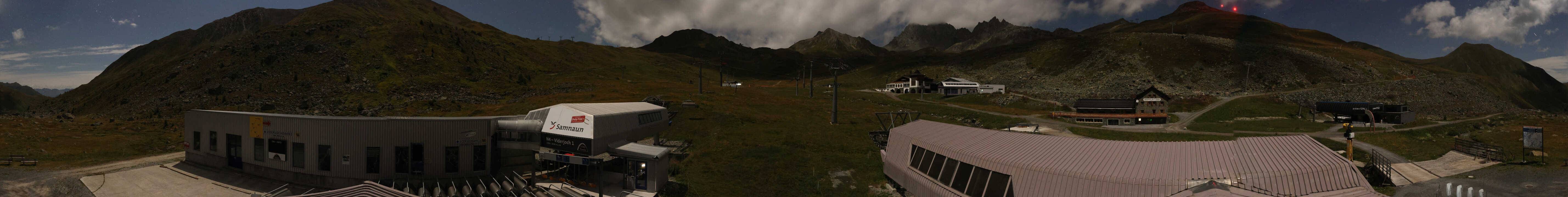 Archiv Foto Webcam Samnaun: Blick von der Alp Trida zum Viderjoch