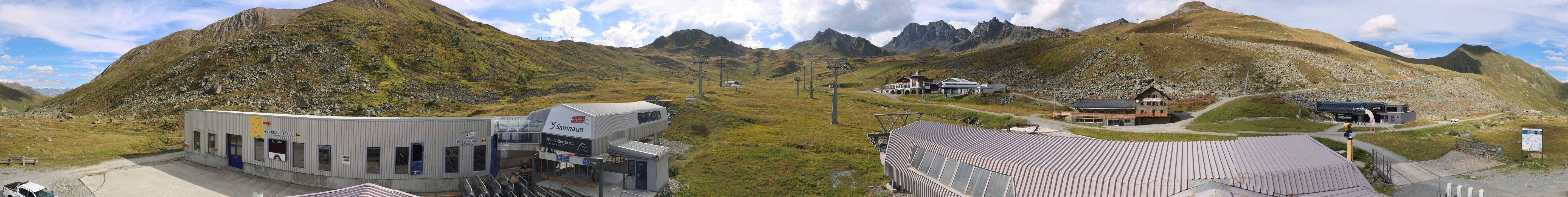 Archiv Foto Webcam Samnaun: Blick von der Alp Trida zum Viderjoch