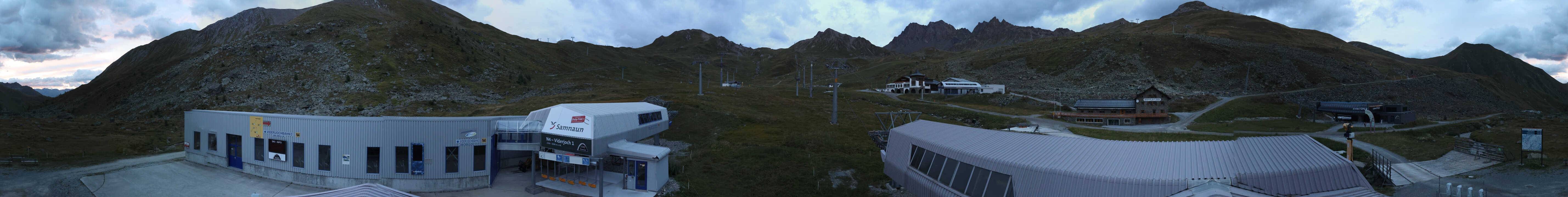 Archiv Foto Webcam Samnaun: Blick von der Alp Trida zum Viderjoch