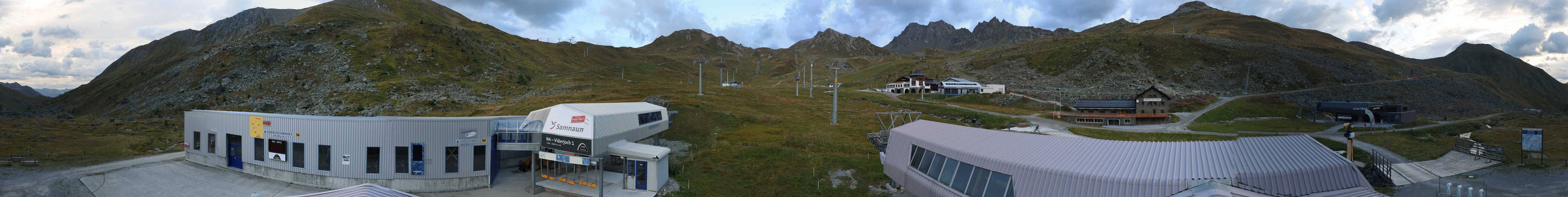 Archiv Foto Webcam Samnaun: Blick von der Alp Trida zum Viderjoch