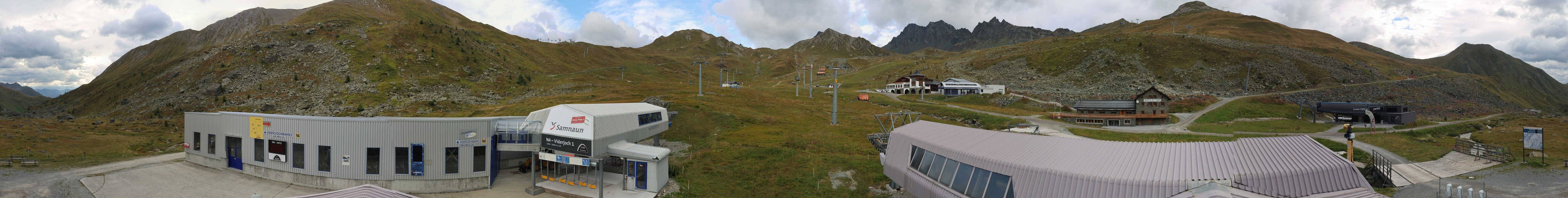 Archiv Foto Webcam Samnaun: Blick von der Alp Trida zum Viderjoch