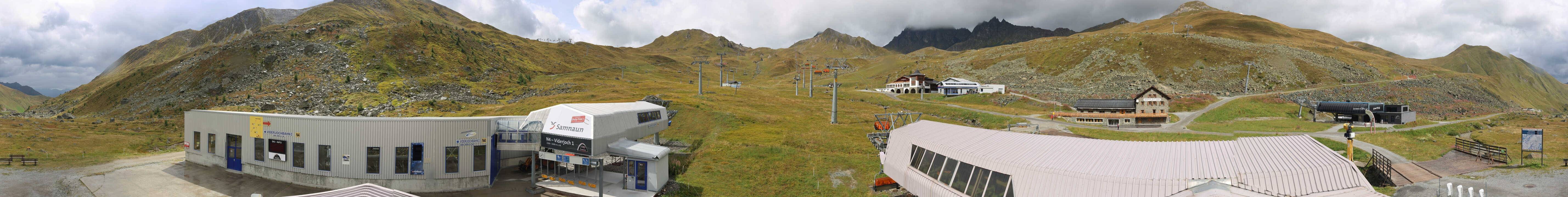 Archiv Foto Webcam Samnaun: Blick von der Alp Trida zum Viderjoch