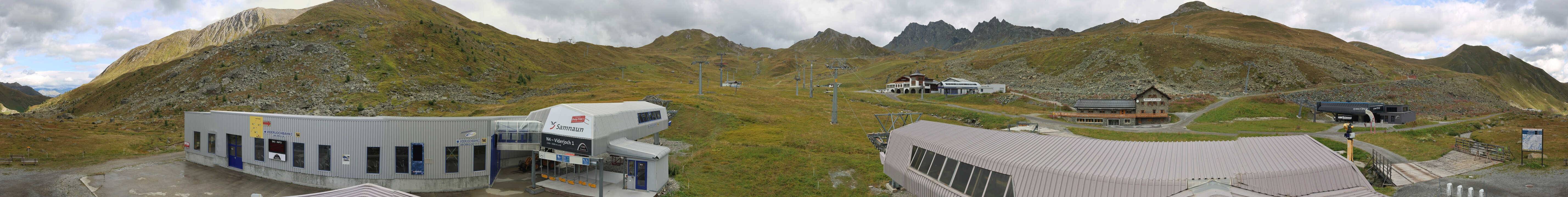 Archiv Foto Webcam Samnaun: Blick von der Alp Trida zum Viderjoch