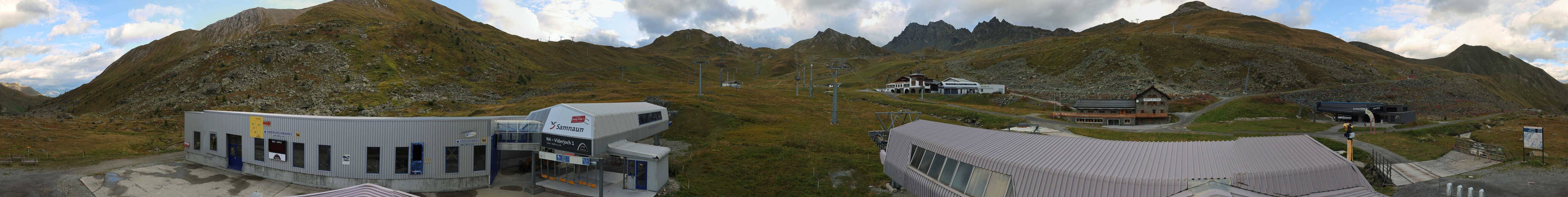 Archiv Foto Webcam Samnaun: Blick von der Alp Trida zum Viderjoch