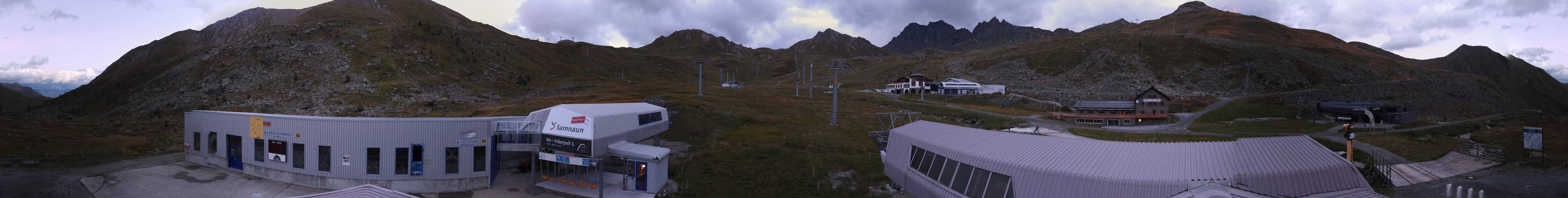 Archiv Foto Webcam Samnaun: Blick von der Alp Trida zum Viderjoch