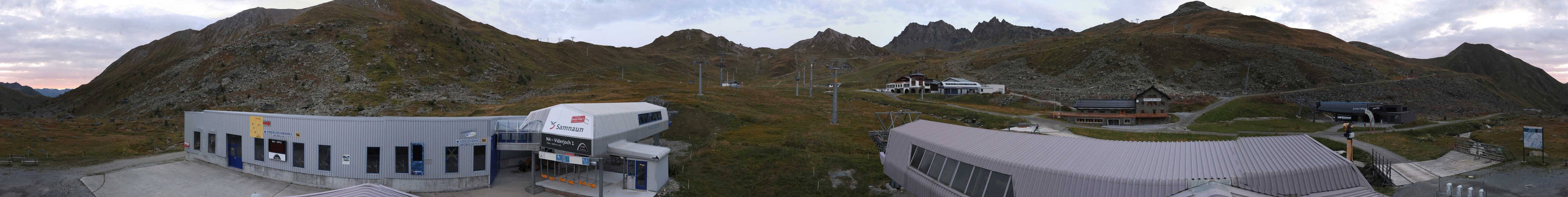 Archiv Foto Webcam Samnaun: Blick von der Alp Trida zum Viderjoch