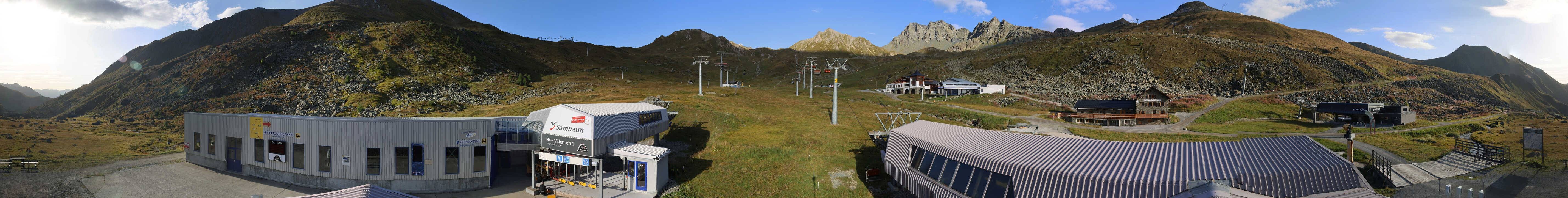 Archiv Foto Webcam Samnaun: Blick von der Alp Trida zum Viderjoch