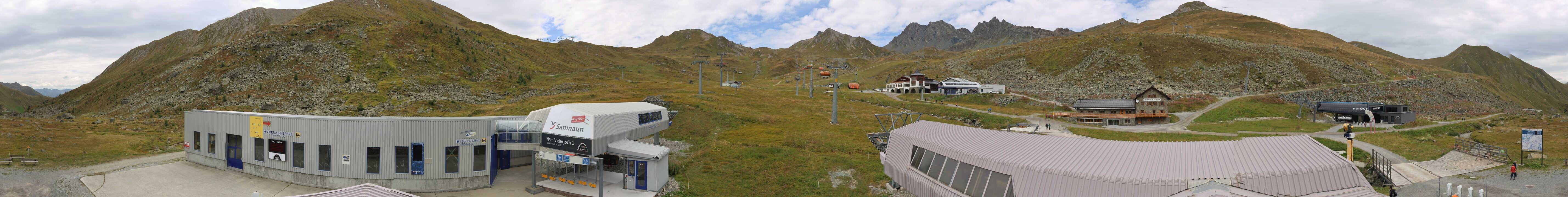 Archiv Foto Webcam Samnaun: Blick von der Alp Trida zum Viderjoch