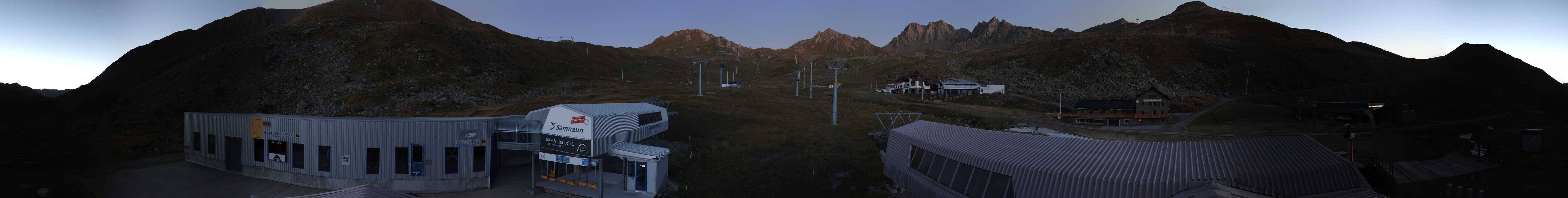 Archiv Foto Webcam Samnaun: Blick von der Alp Trida zum Viderjoch