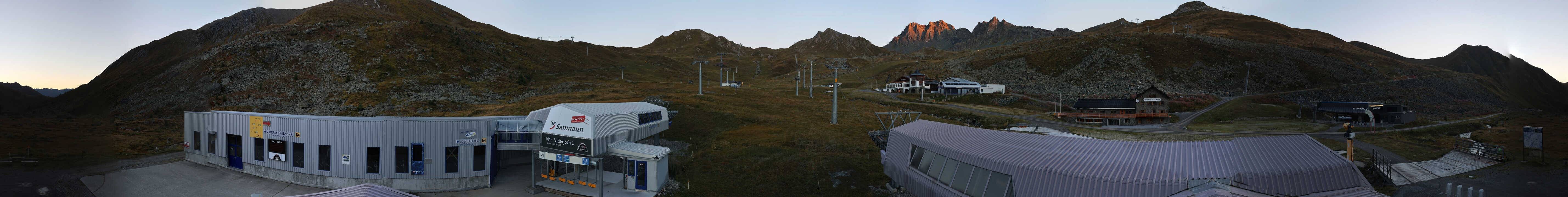 Archiv Foto Webcam Samnaun: Blick von der Alp Trida zum Viderjoch