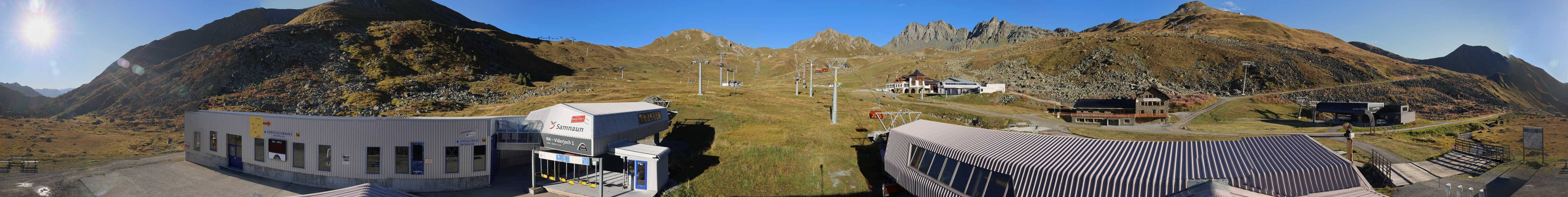 Archiv Foto Webcam Samnaun: Blick von der Alp Trida zum Viderjoch