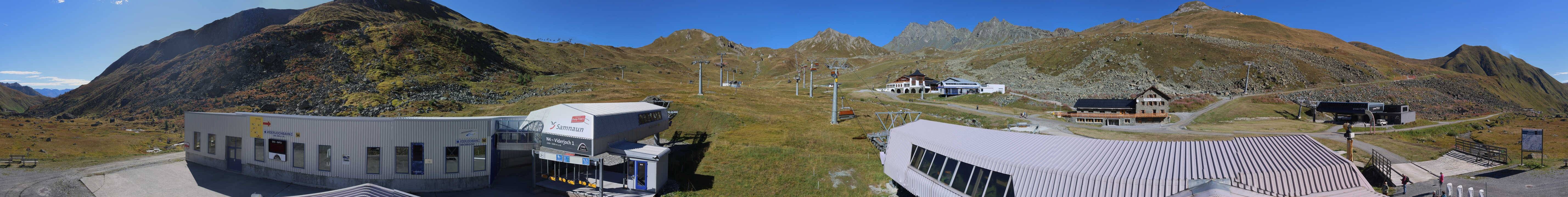Archiv Foto Webcam Samnaun: Blick von der Alp Trida zum Viderjoch
