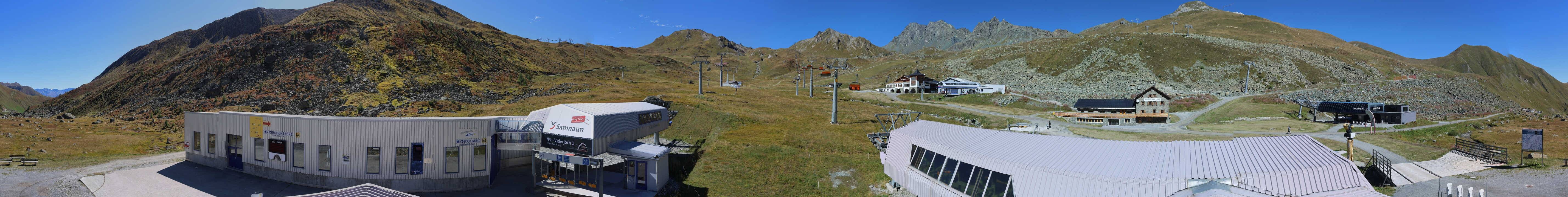 Archiv Foto Webcam Samnaun: Blick von der Alp Trida zum Viderjoch