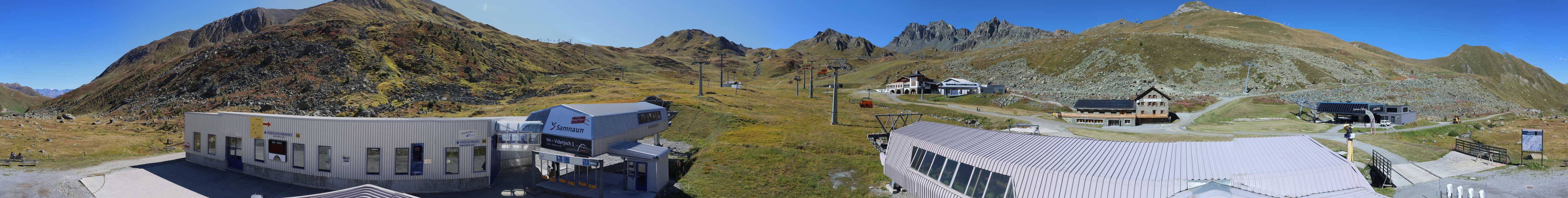 Archiv Foto Webcam Samnaun: Blick von der Alp Trida zum Viderjoch