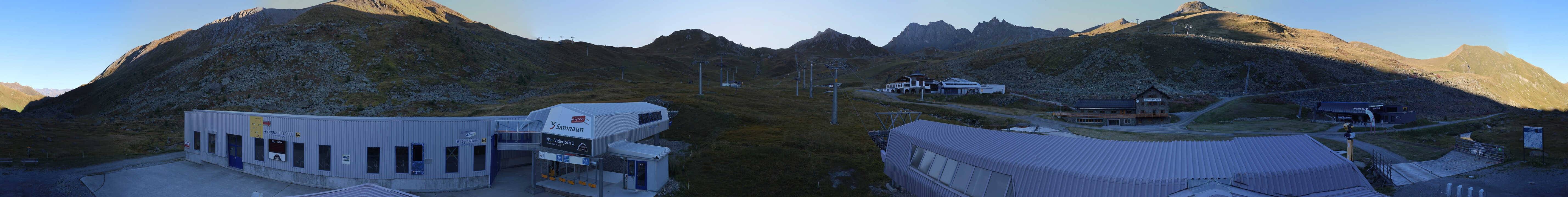 Archiv Foto Webcam Samnaun: Blick von der Alp Trida zum Viderjoch