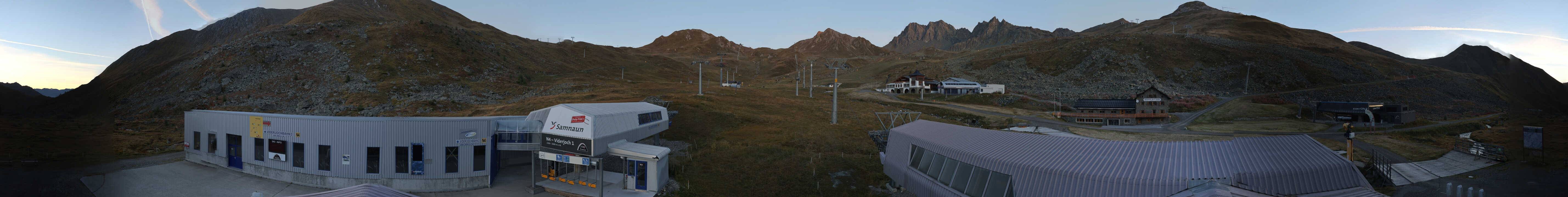 Archiv Foto Webcam Samnaun: Blick von der Alp Trida zum Viderjoch