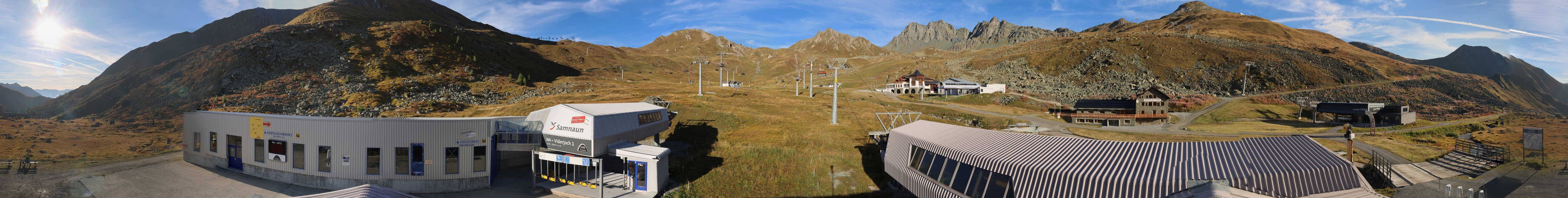 Archiv Foto Webcam Samnaun: Blick von der Alp Trida zum Viderjoch