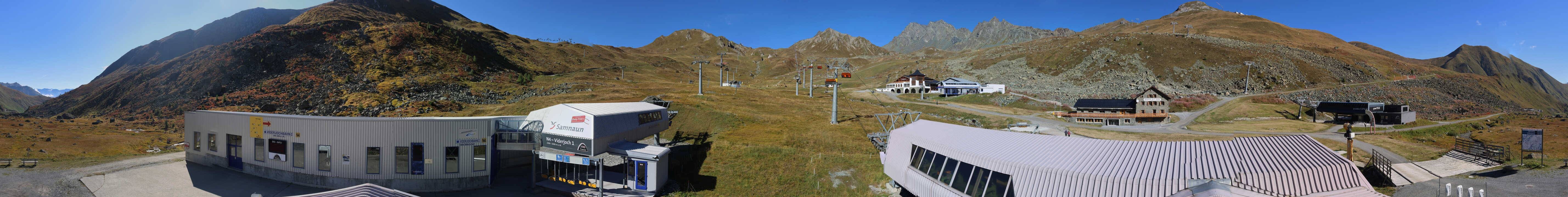 Archiv Foto Webcam Samnaun: Blick von der Alp Trida zum Viderjoch