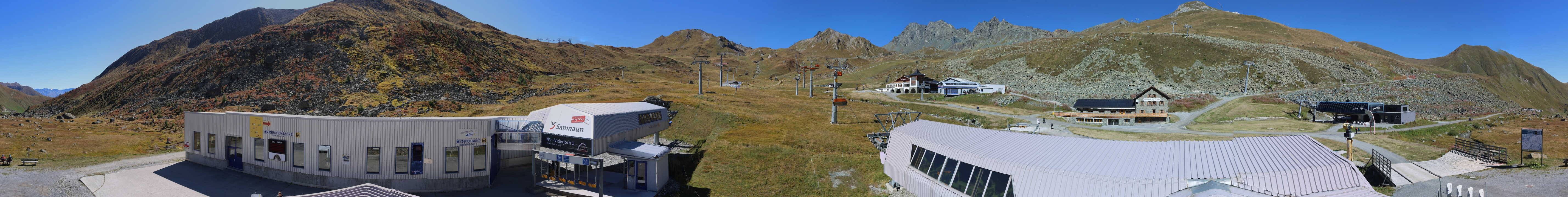 Archiv Foto Webcam Samnaun: Blick von der Alp Trida zum Viderjoch