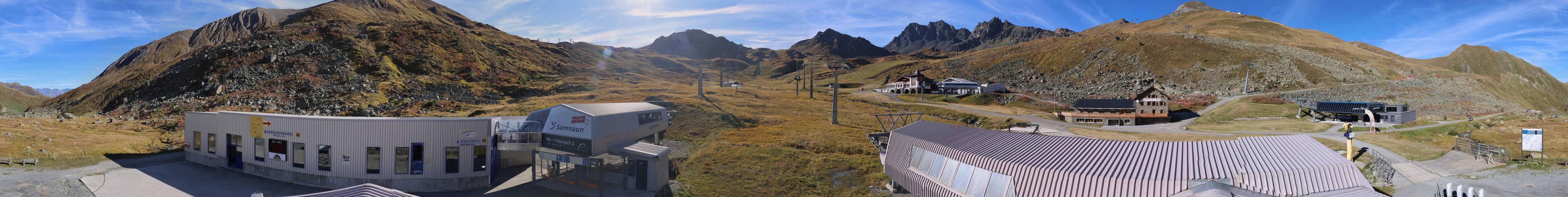 Archiv Foto Webcam Samnaun: Blick von der Alp Trida zum Viderjoch
