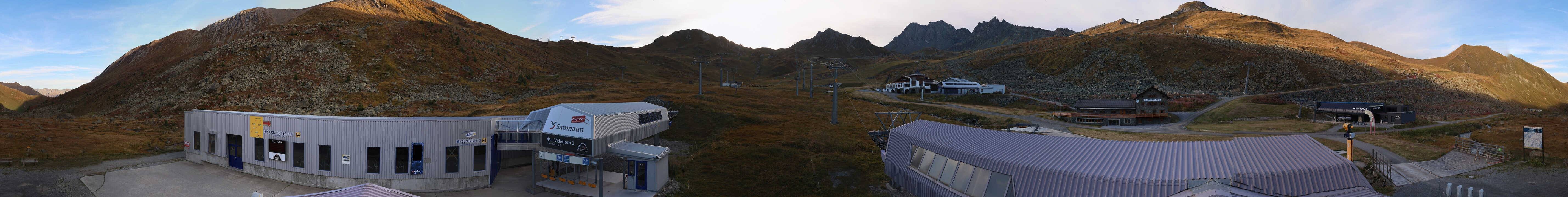 Archiv Foto Webcam Samnaun: Blick von der Alp Trida zum Viderjoch