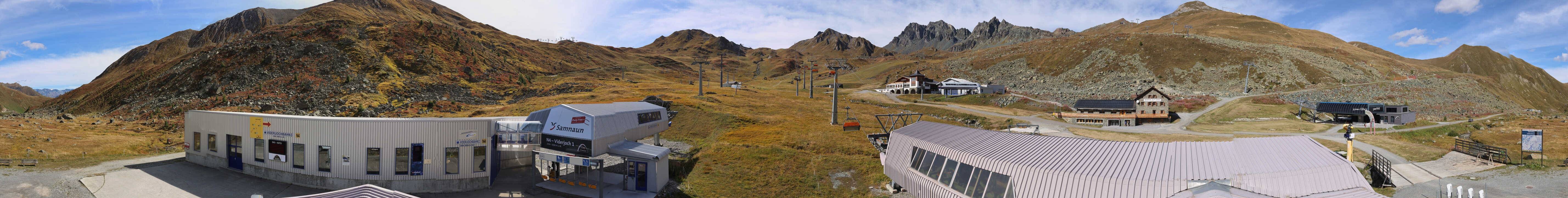 Archiv Foto Webcam Samnaun: Blick von der Alp Trida zum Viderjoch