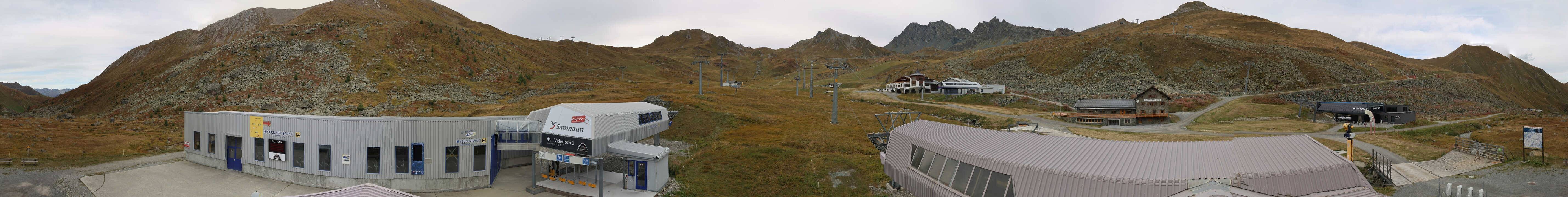 Archiv Foto Webcam Samnaun: Blick von der Alp Trida zum Viderjoch