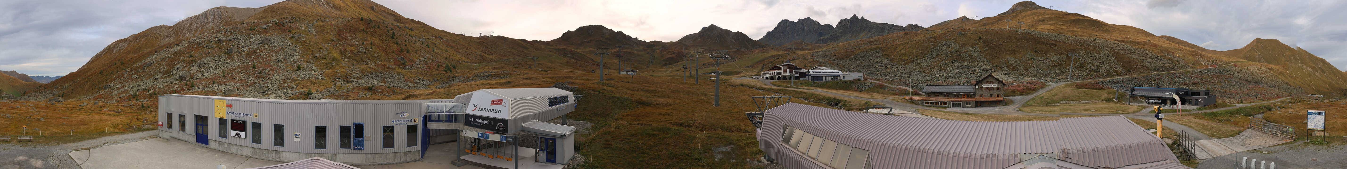 Archiv Foto Webcam Samnaun: Blick von der Alp Trida zum Viderjoch