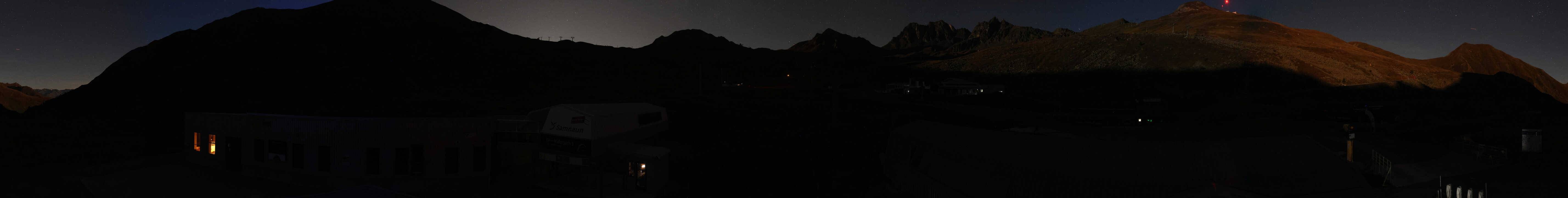 Archived image Webcam Samnaun: View from Alp Trida to Viderjoch