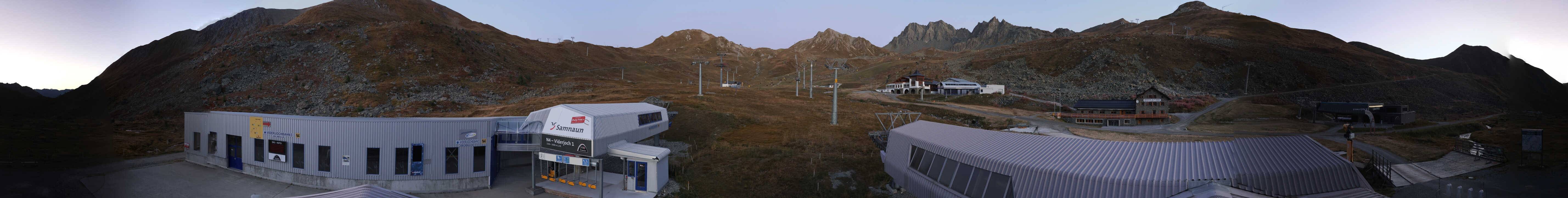 Archiv Foto Webcam Samnaun: Blick von der Alp Trida zum Viderjoch