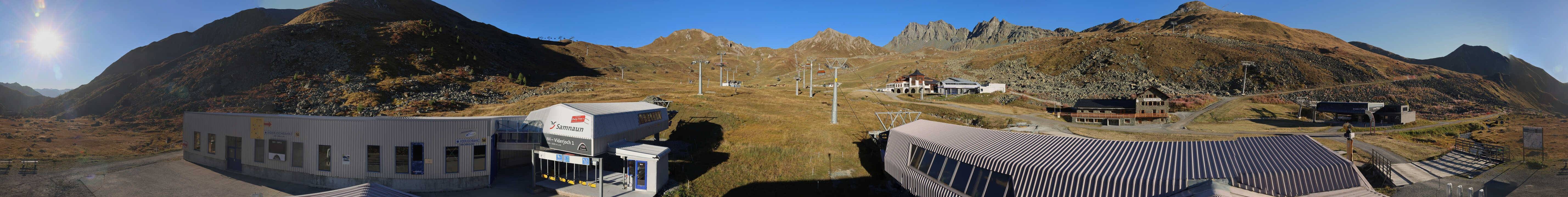 Archiv Foto Webcam Samnaun: Blick von der Alp Trida zum Viderjoch