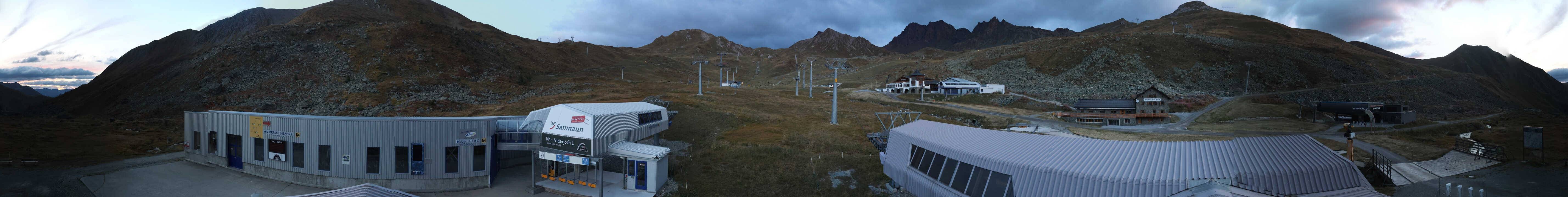 Archiv Foto Webcam Samnaun: Blick von der Alp Trida zum Viderjoch