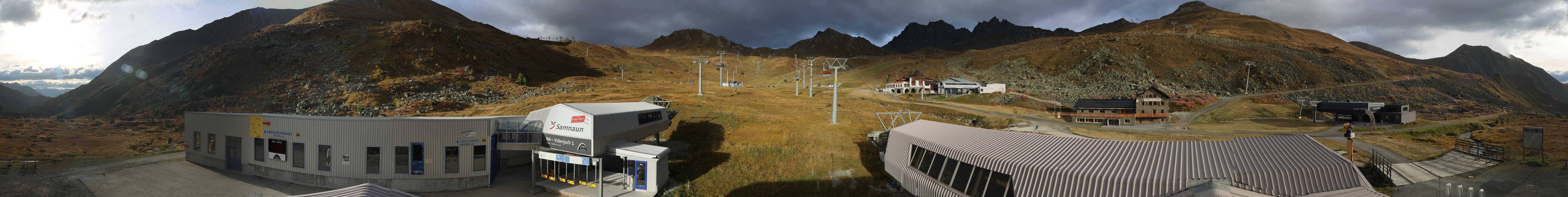 Archiv Foto Webcam Samnaun: Blick von der Alp Trida zum Viderjoch
