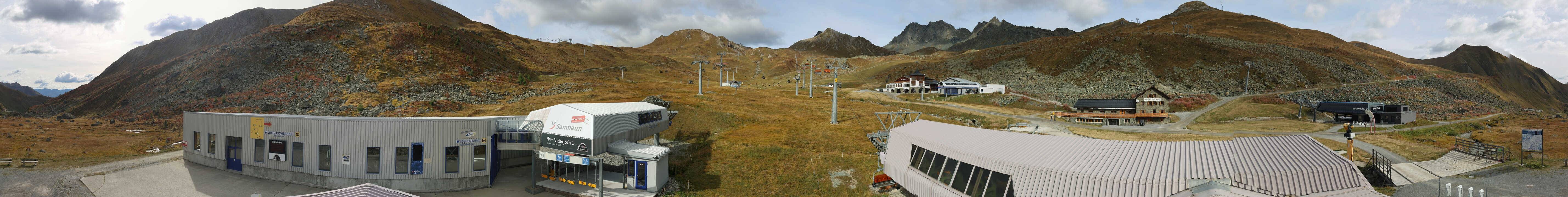 Archiv Foto Webcam Samnaun: Blick von der Alp Trida zum Viderjoch