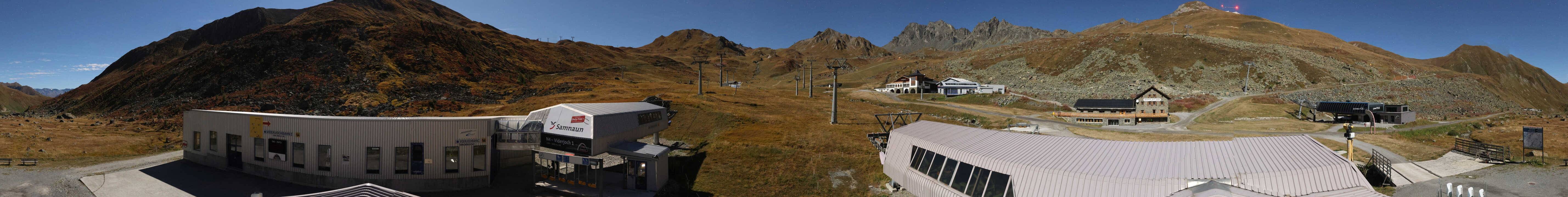 Archiv Foto Webcam Samnaun: Blick von der Alp Trida zum Viderjoch
