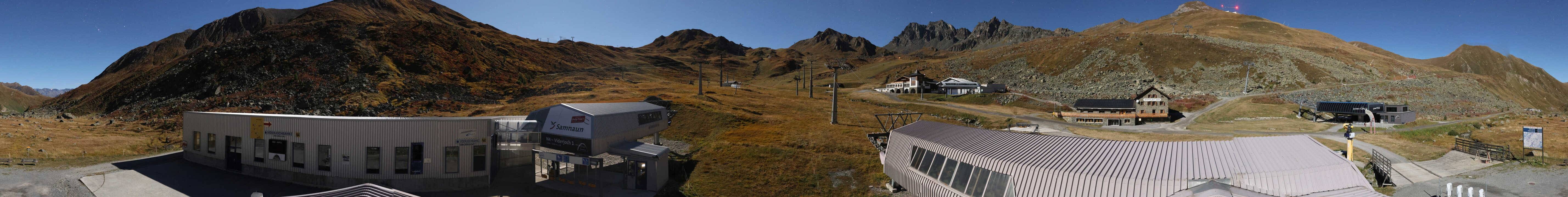 Archiv Foto Webcam Samnaun: Blick von der Alp Trida zum Viderjoch