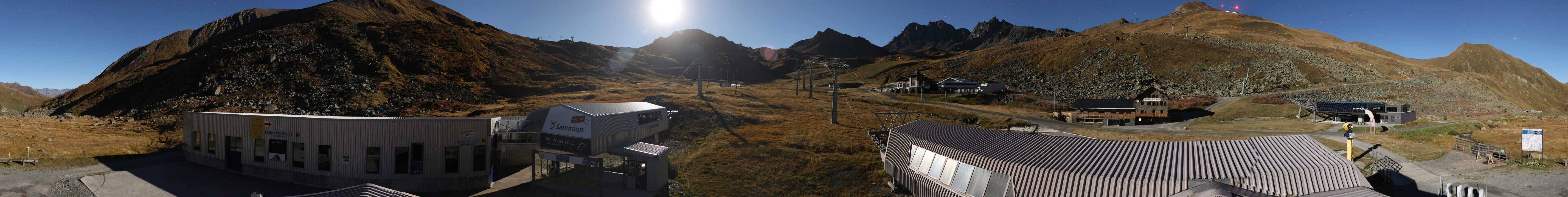 Archiv Foto Webcam Samnaun: Blick von der Alp Trida zum Viderjoch