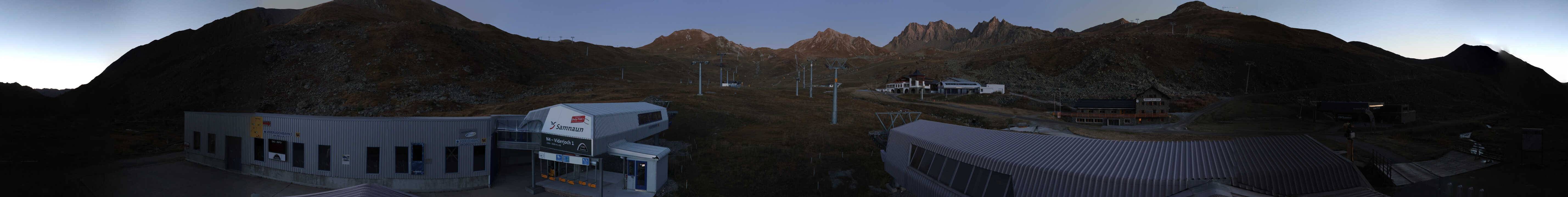 Archiv Foto Webcam Samnaun: Blick von der Alp Trida zum Viderjoch