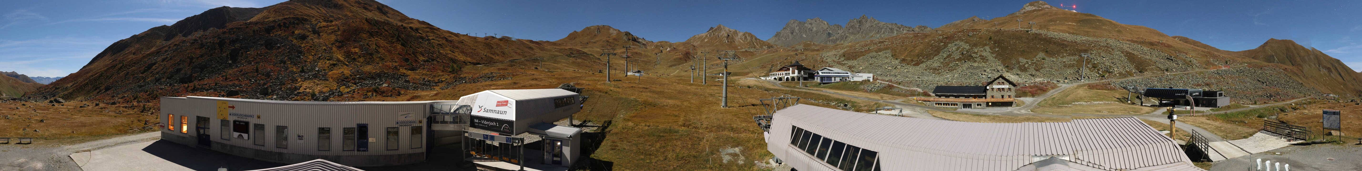 Archiv Foto Webcam Samnaun: Blick von der Alp Trida zum Viderjoch