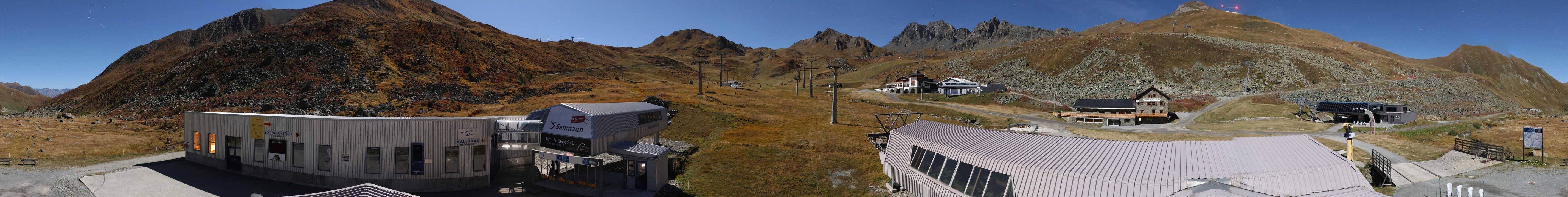 Archiv Foto Webcam Samnaun: Blick von der Alp Trida zum Viderjoch