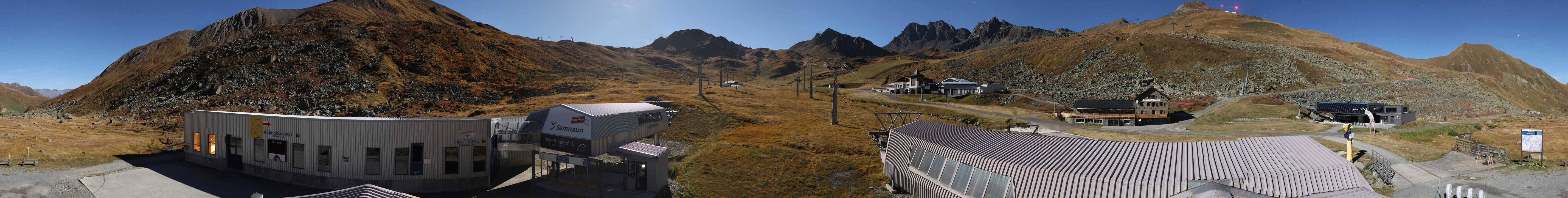 Archiv Foto Webcam Samnaun: Blick von der Alp Trida zum Viderjoch