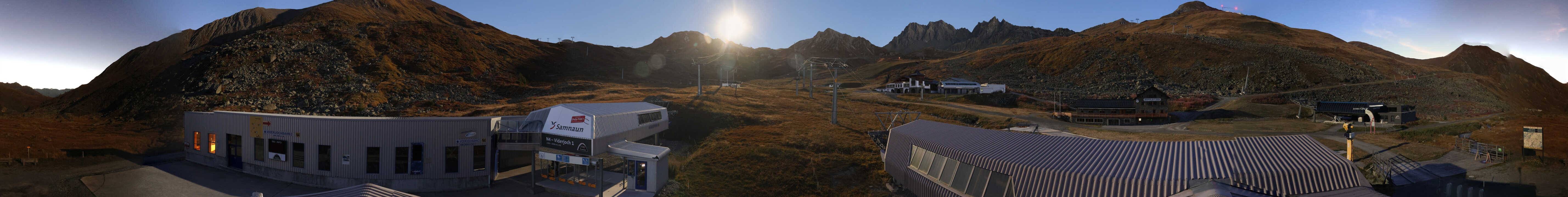 Archiv Foto Webcam Samnaun: Blick von der Alp Trida zum Viderjoch