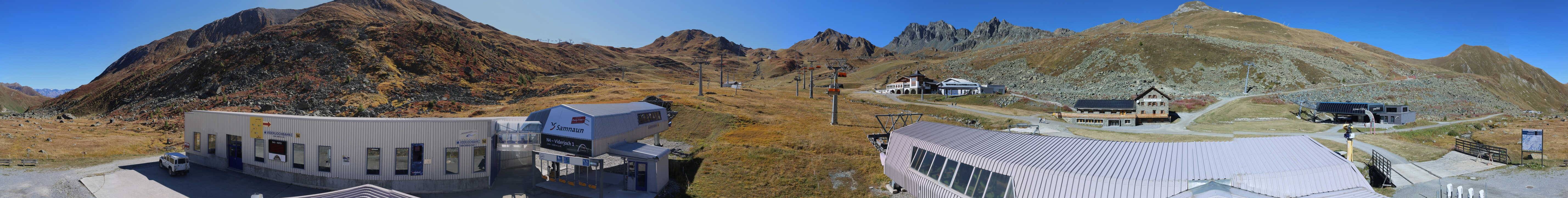 Archiv Foto Webcam Samnaun: Blick von der Alp Trida zum Viderjoch